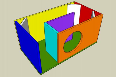 Single Fold On-Axis Transmission Line Enclosure Calculator