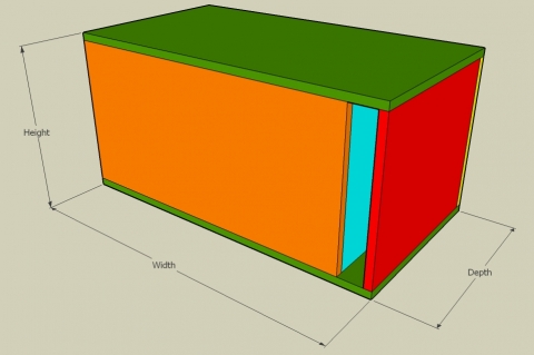 4th Order Bandpass Enclosure Calculator - Full View