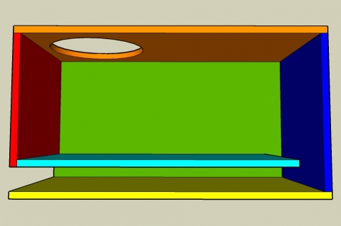Off-Axis Bass Reflex Enclosure Calculator - Full View