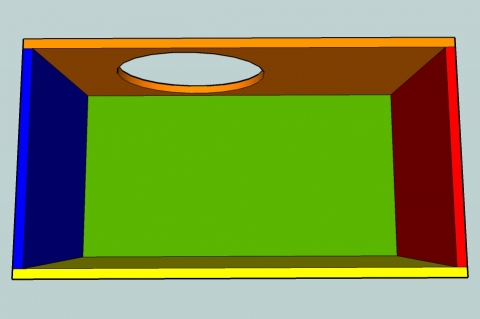 Acoustic Suspension Enclosure Calculator - Layout View