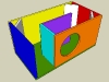 Single Fold On-Axis Transmission Line Enclosure Calculator - Angled View