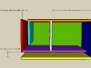Off-Axis 6th Order Parallel Bandpass Enclosure Calculator - Layout View