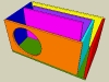 Labyrinth Vent Bass Reflex Enclosure Calculator - Angled View