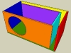 L-Slot Vent Bass Reflex Enclosure Calculator - Angled View